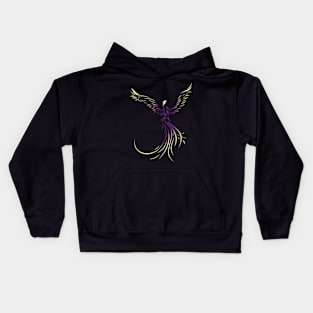 Abstract Phoenix Drawing Kids Hoodie